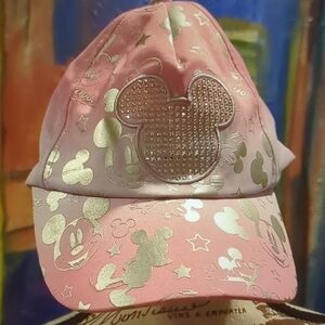 Disney Pink and Gold Mickey Mouse Hat